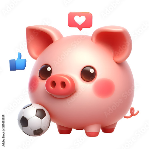 piggy bank isolated on white background