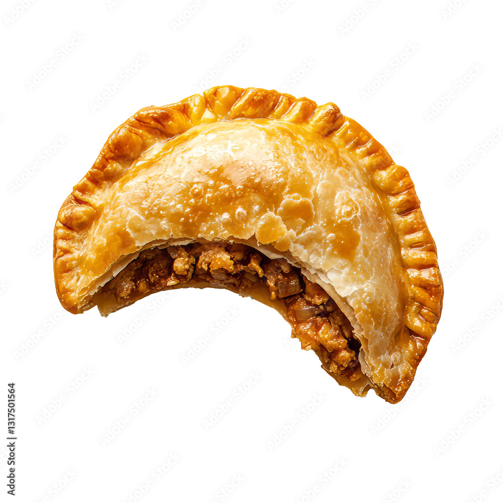 Obraz premium crispy fried empanadas isolated on transparent background