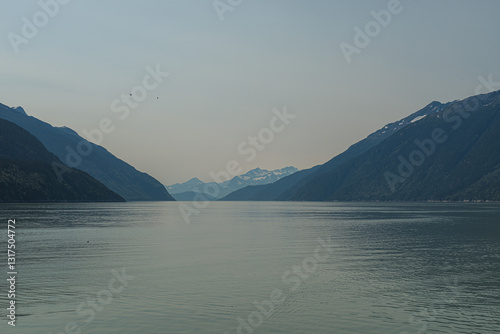 lake and mountains