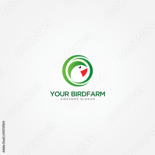 Parrot head logo