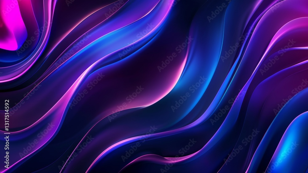 Obraz premium Abstract Artistic Composition of Vibrant Colors and Fluid Shapes