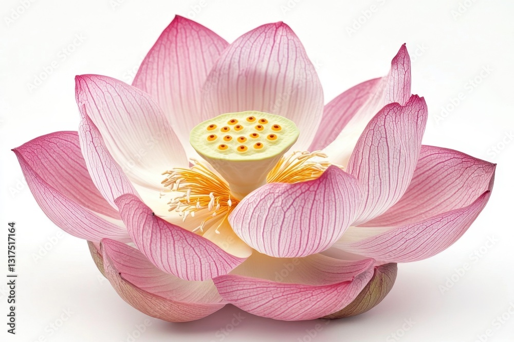 Pink Lotus Flower in Bloom . Pink Lotus Flower in Bloom .