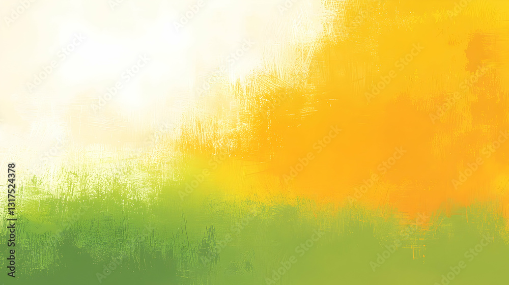 Fototapeta premium Abstract green, yellow, and white landscape sunrise background for website design