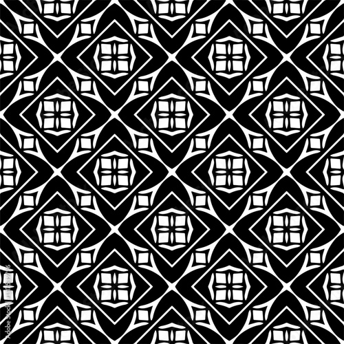  Abstract texture for fabric print, card, table cloth, furniture, banner, cover, invitation, decoration, wrapping.Seamless repeating pattern. Black and white color.Carpet pattern texture.