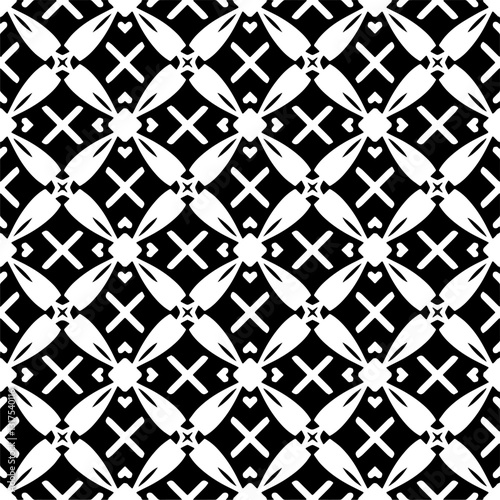  Abstract texture for fabric print, card, table cloth, furniture, banner, cover, invitation, decoration, wrapping.Seamless repeating pattern. Black and white color.Carpet pattern texture.