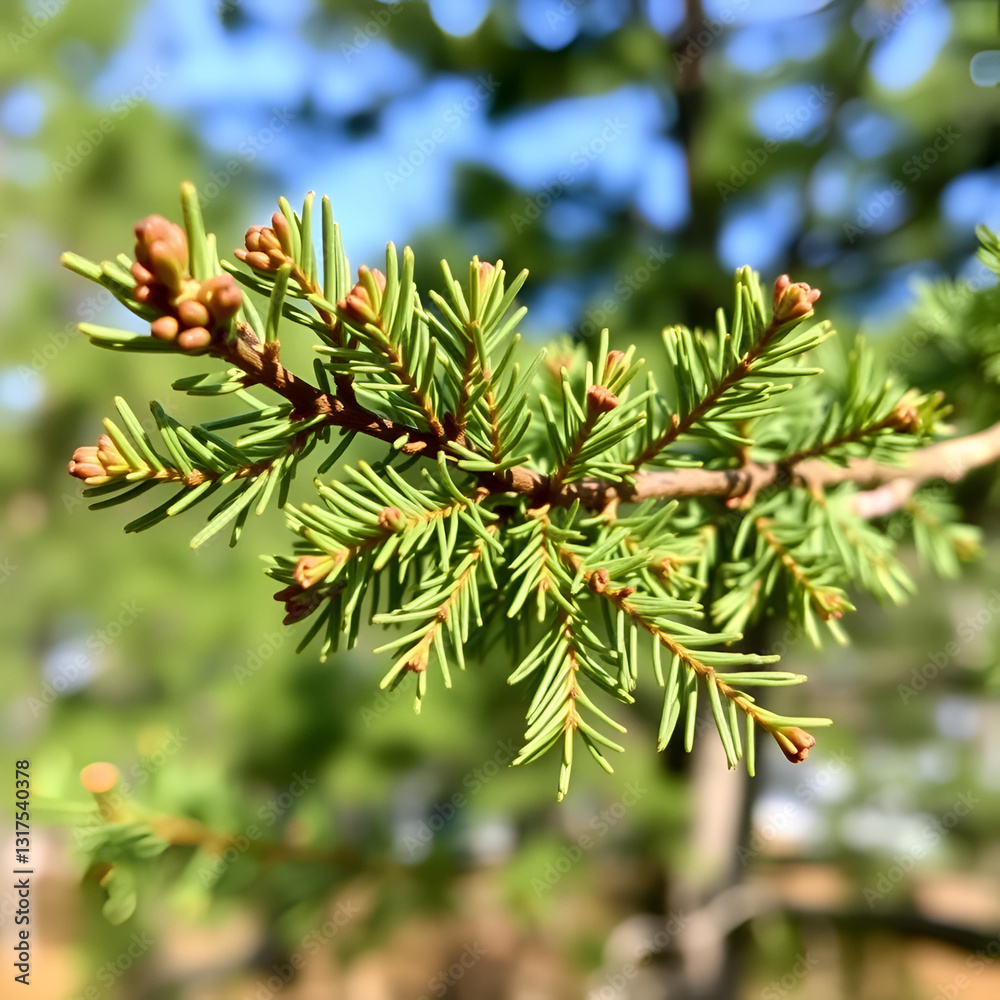 Deodar cedar branch Deodar cedar branch