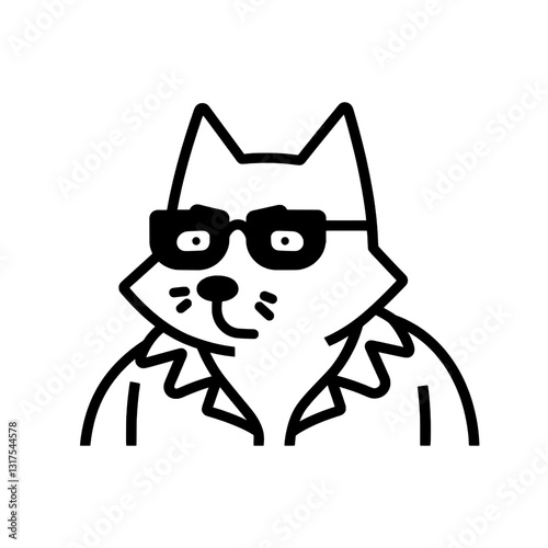 Cool cat character wearing sunglasses and a stylish shirt in a fun, relaxed pose for a youthful vibe