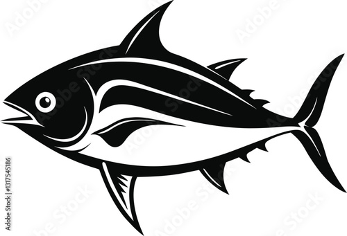 Tuna Fish Silhouette Vector