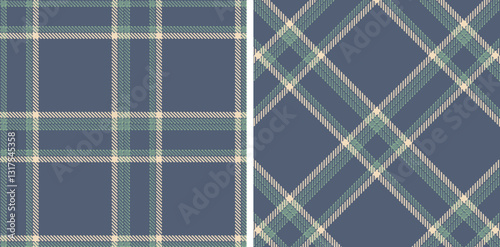 Pastel Neon Slate Seamless Tartan Fabric Design