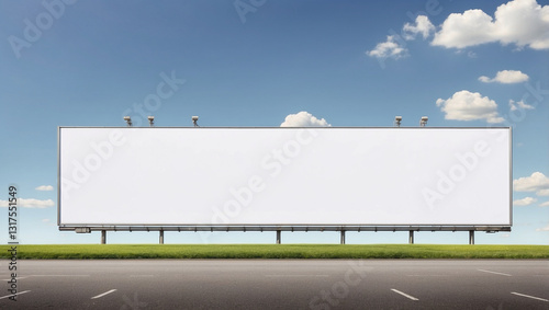 Large Blank Billboards Awaiting Creative Advertisements in an Urban Setting
