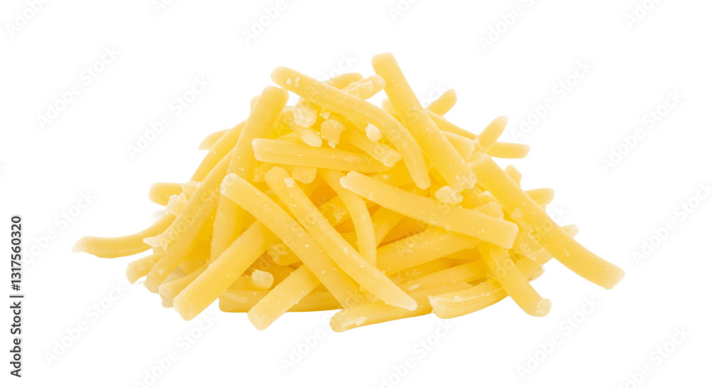 Fresh grated cheese isolated on a transparent background Fresh grated cheese isolated on a transparent background