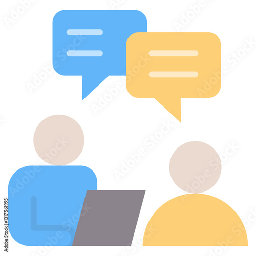 Interview Flat Icon