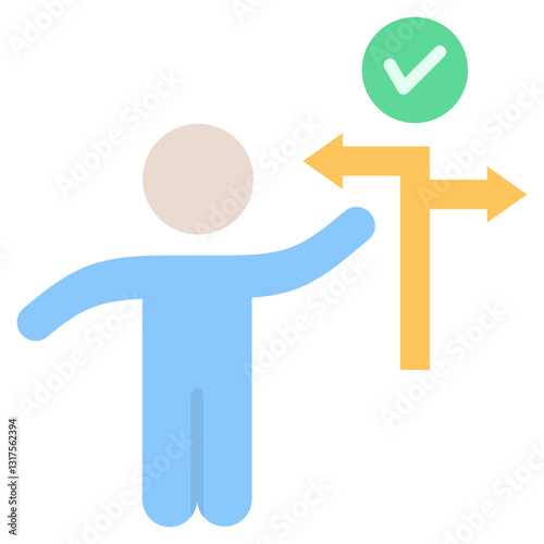 Decision Making Flat Icon