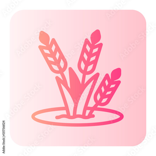 Wheat  gradient icon