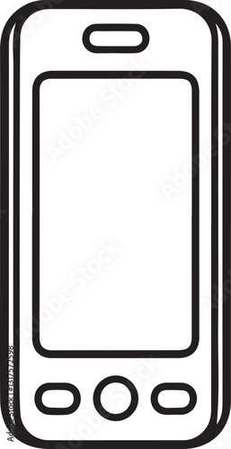 mobile phone with blank screen