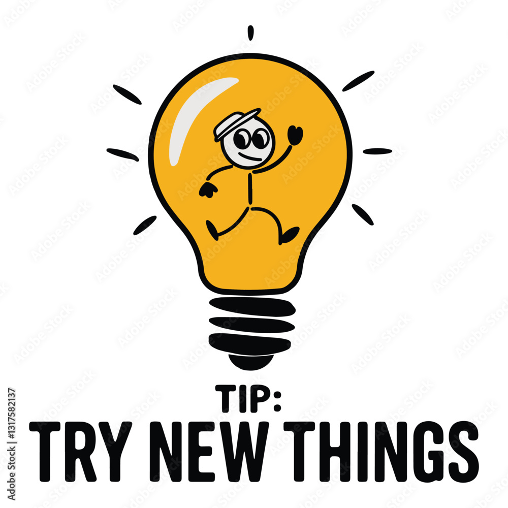 Try New Things T Shirt Design