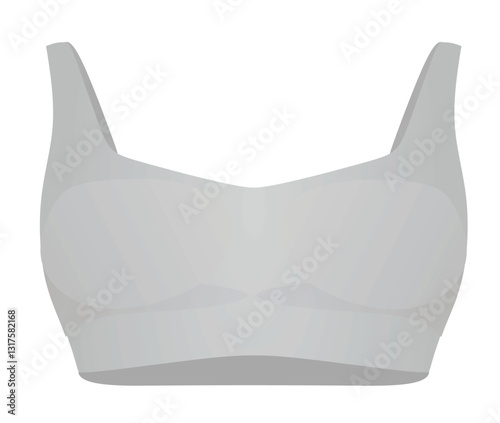 Women grey top. vector illustration