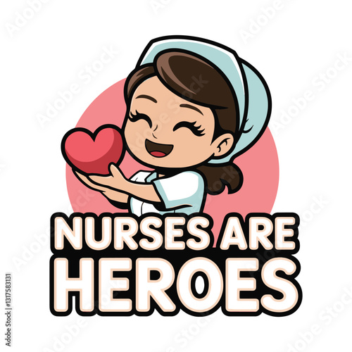 Nurses Are Heroes T Shirt Design