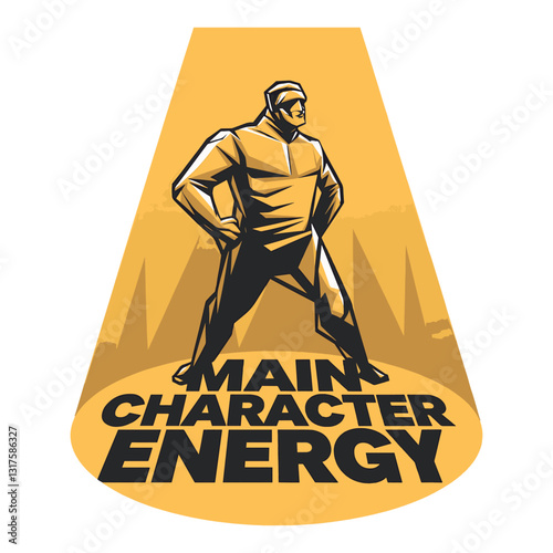 Main Character Energy T Shirt Design