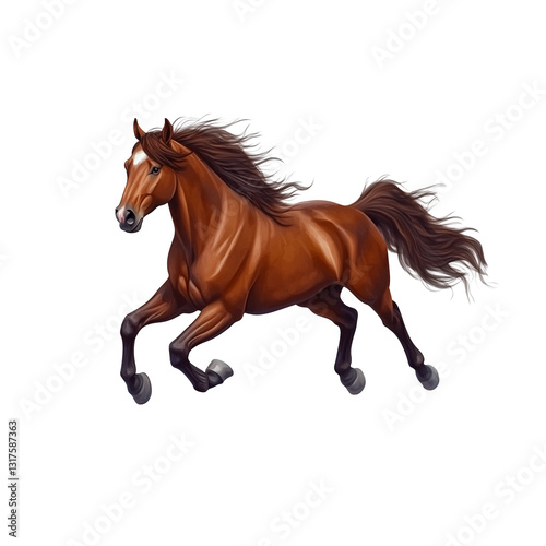 Horse Isolated on Transparent Background