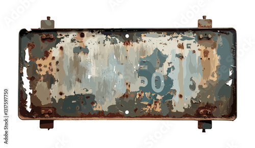 Weathered rusty metal signboard, vintage rusted metal board, old weathered sign, grunge iron sign, distressed metal plaque, aged rusted board, outdoor signage