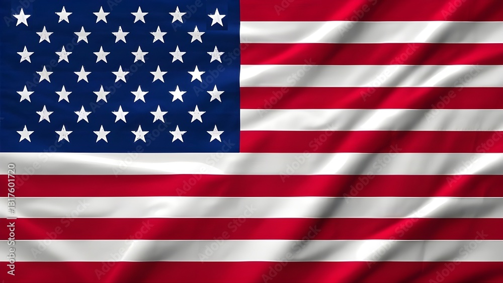 A minimalist 4th of July web banner with clean, bold typography in red, white, and blue, placed over a high-resolution American flag background A minimalist 4th of July web banner with clean, bold typography in red, white, and blue, placed over a high-resolution American flag background