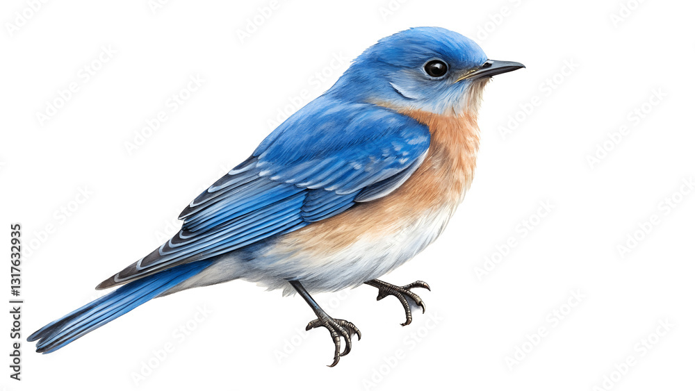 A charming blue bird isolated on transparent background png A charming blue bird isolated on transparent background png