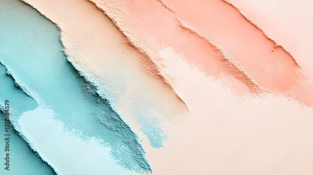 Fototapeta premium Abstract colorful watercolor painting featuring flowing, layered brushstrokes and a soft, blended color palette