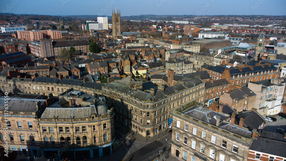 A view from above of Derby A view from above of Derby