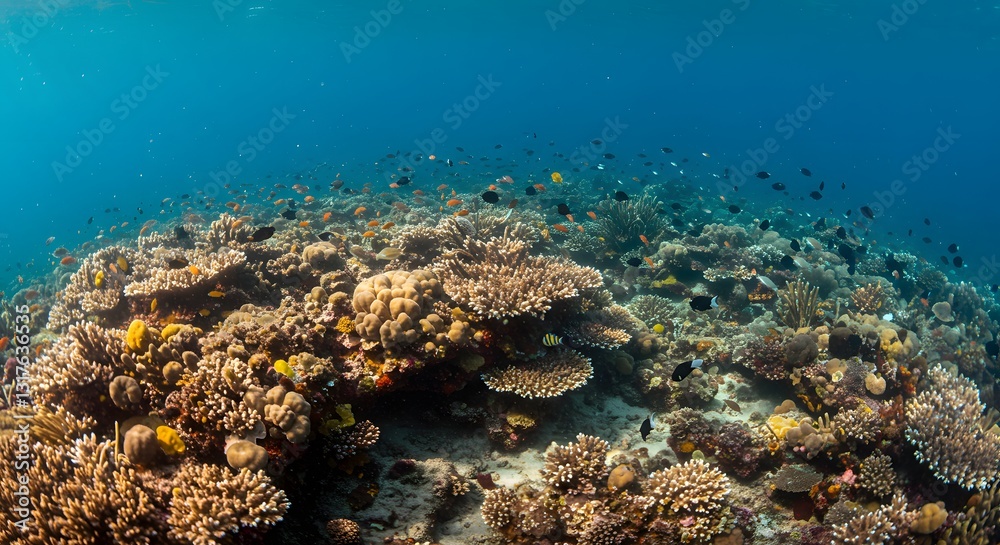 Obraz premium Stunning Underwater Coral Reef Scene
