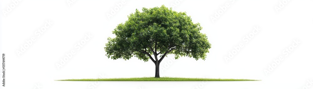 Isolated Oak Tree on Clean White Background for Nature and Design Projects Isolated Oak Tree on Clean White Background for Nature and Design Projects