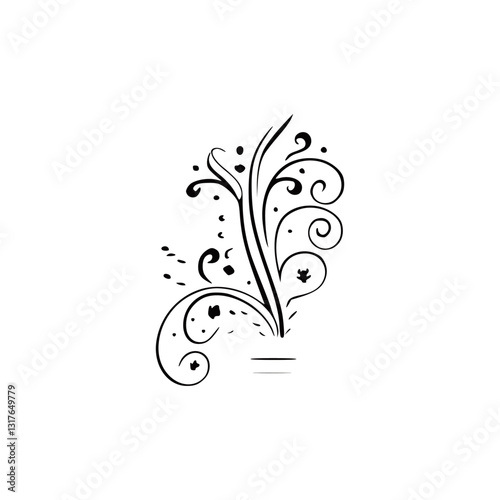 vector design abstract black art