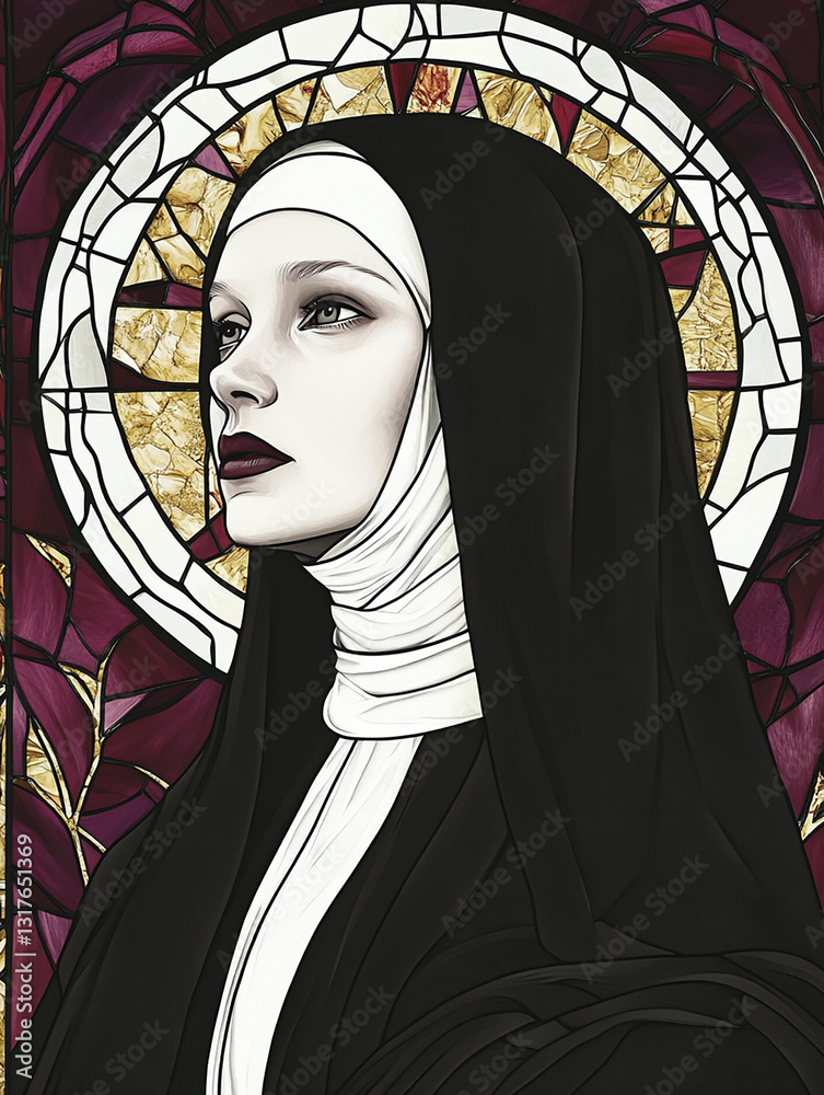 un version moderne de la Sainte vierge - IA Generated