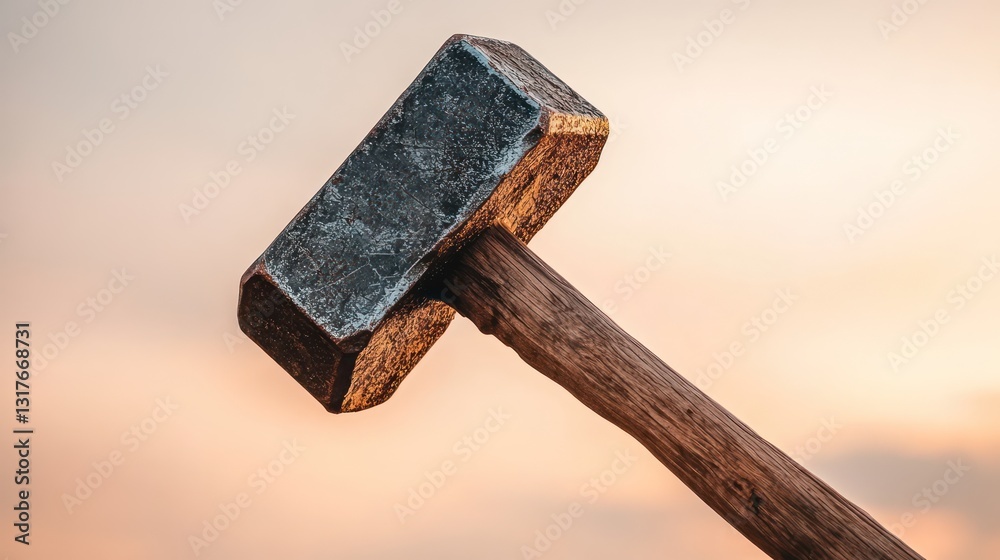 Rusty Hammer Against Pale Sky Rusty Hammer Against Pale Sky