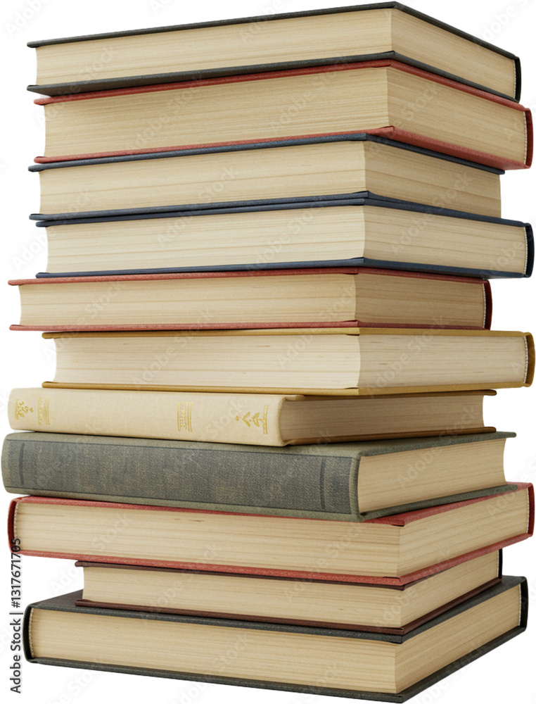 Stacked books representing knowledge and the joy of reading. Stacked books representing knowledge and the joy of reading.
