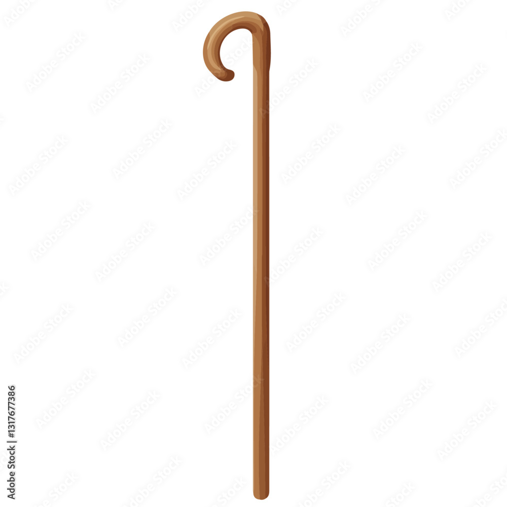 2D flat vector illustration Cane icon isolated on a white background.
2D flat vector illustration Cane icon isolated on a white background.