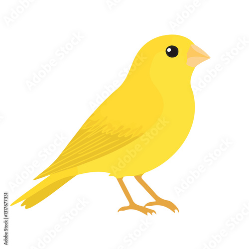 2D flat vector illustration Canary icon isolated on a white background.

