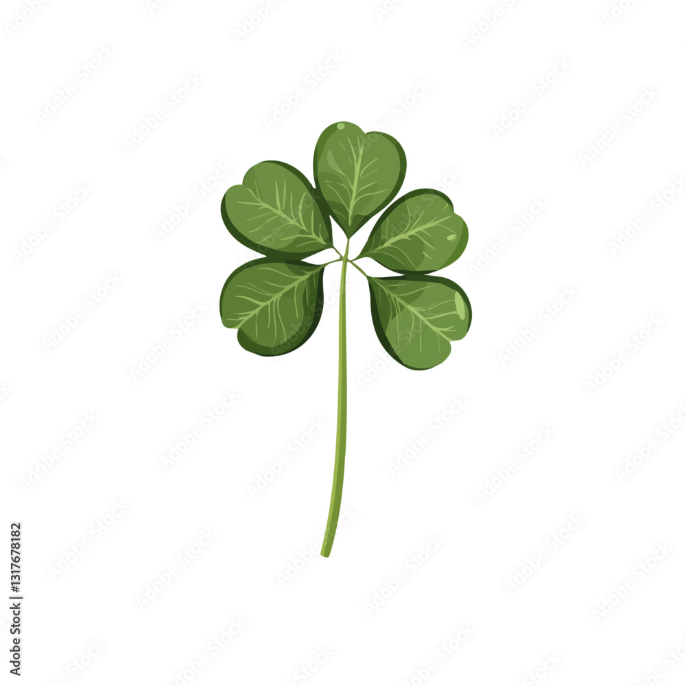 2D flat vector illustration Clover icon isolated on a white background.
2D flat vector illustration Clover icon isolated on a white background.
