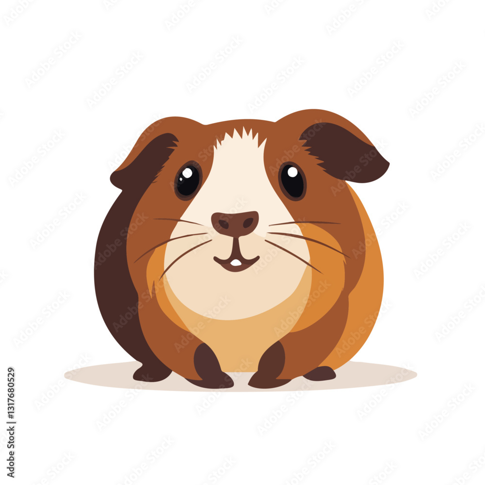 2D flat vector illustration Guinea pig icon isolated on a white background.
2D flat vector illustration Guinea pig icon isolated on a white background.