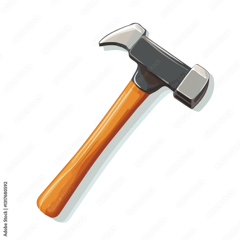 2D flat vector illustration Hammer icon isolated on a white background.
2D flat vector illustration Hammer icon isolated on a white background.