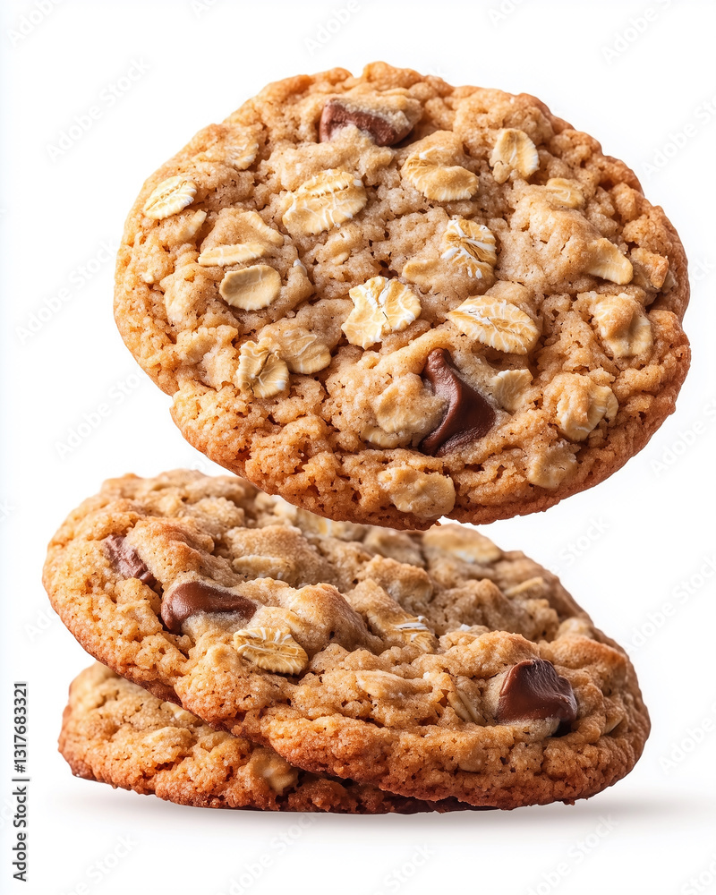 Oatmeal Cookies Isolated on White Background
Oatmeal Cookies Isolated on White Background