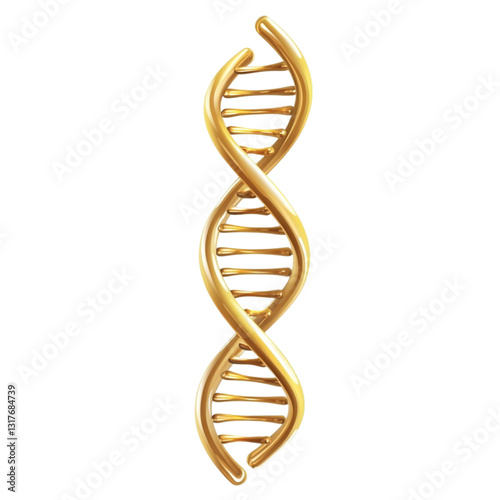 Golden DNA helix genetic code science biology,