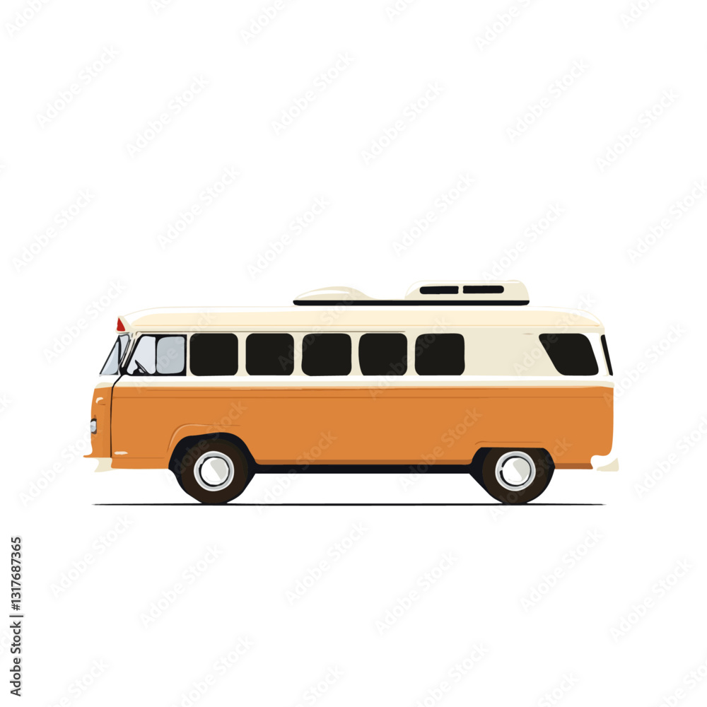 2D flat vector illustration School Bus icon isolated on a white background.
2D flat vector illustration School Bus icon isolated on a white background.