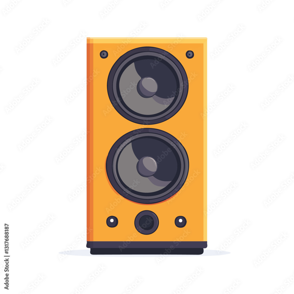 2D flat vector illustration Speaker icon isolated on a white background.
2D flat vector illustration Speaker icon isolated on a white background.