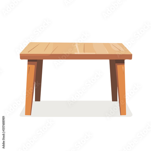 2D flat vector illustration Table icon isolated on a white background.

