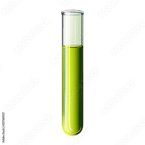 2D flat vector illustration Test Tube icon isolated on a white background.

