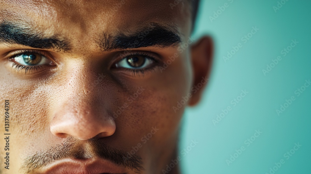 Obraz premium A man with a brown eyes