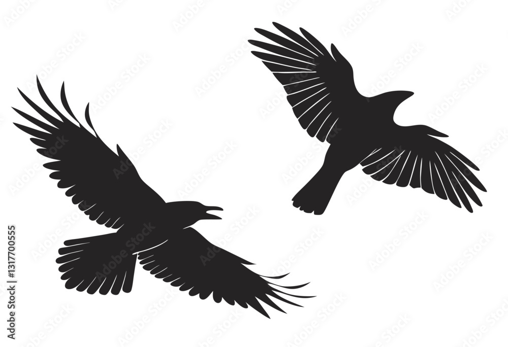 Fototapeta premium Black Silhouette vector design