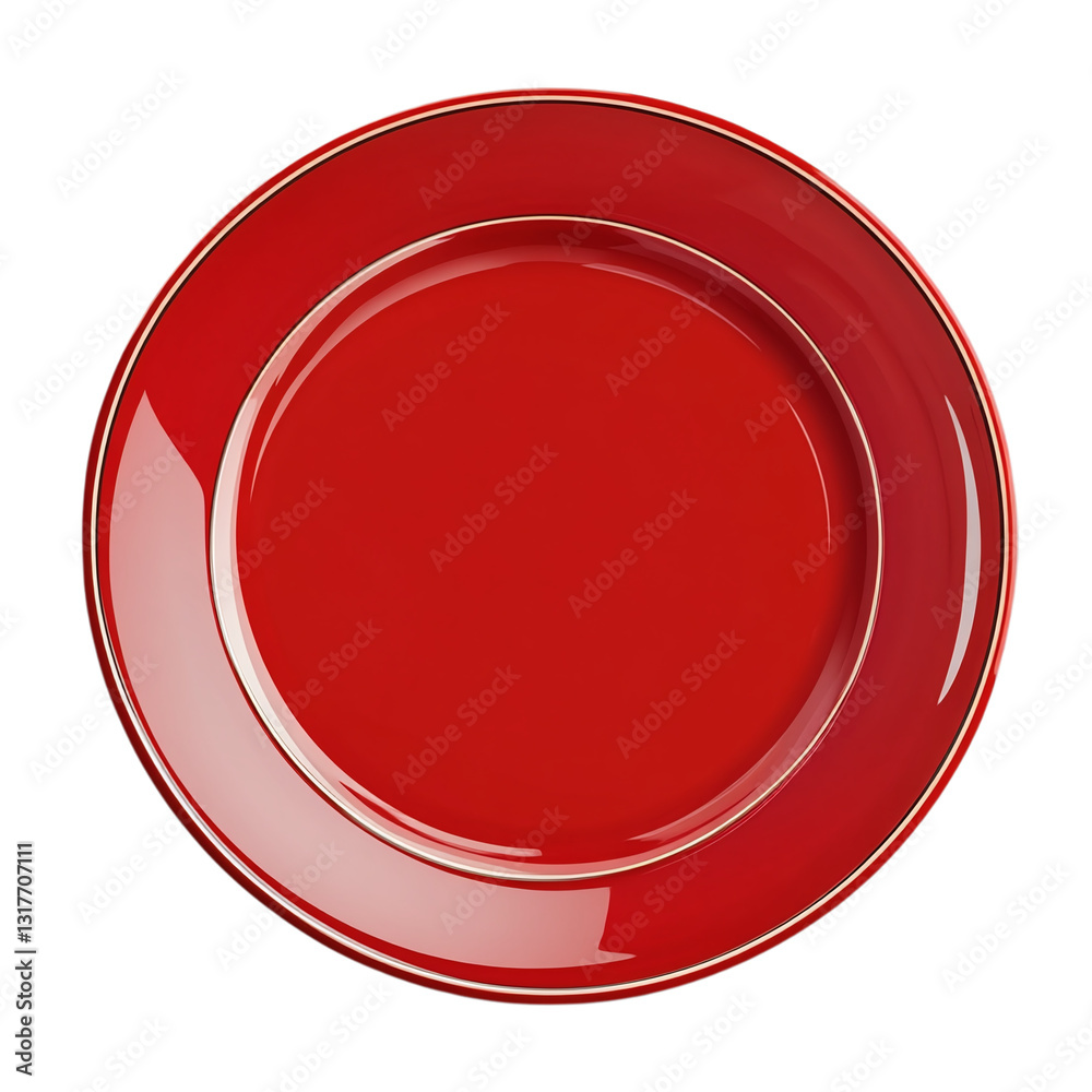 red plate isolated on transparent background red plate isolated on transparent background