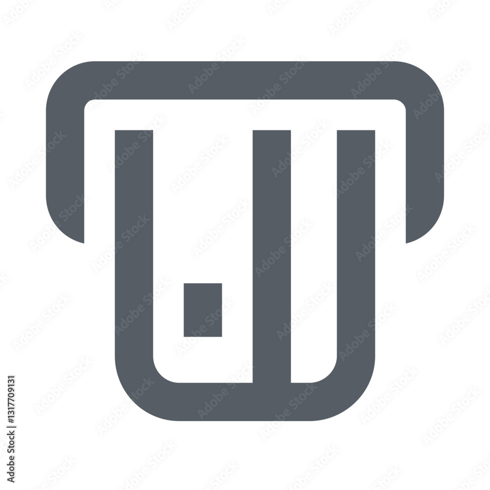 A Simple Grey Icon Depicting A Cash Dispenser, Symbolizing Secure And Convenient Transactions, With A Minimalist Design And Flat Color Palette A Simple Grey Icon Depicting A Cash Dispenser, Symbolizing Secure And Convenient Transactions, With A Minimalist Design And Flat Color Palette